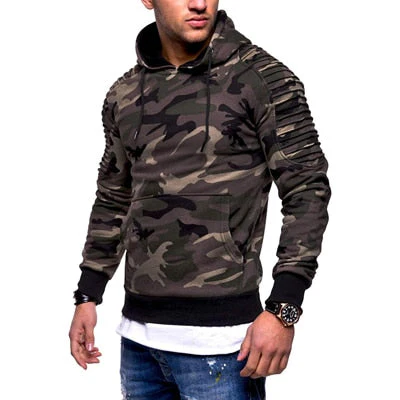 Blusa Moletom Casual Camuflada Hector