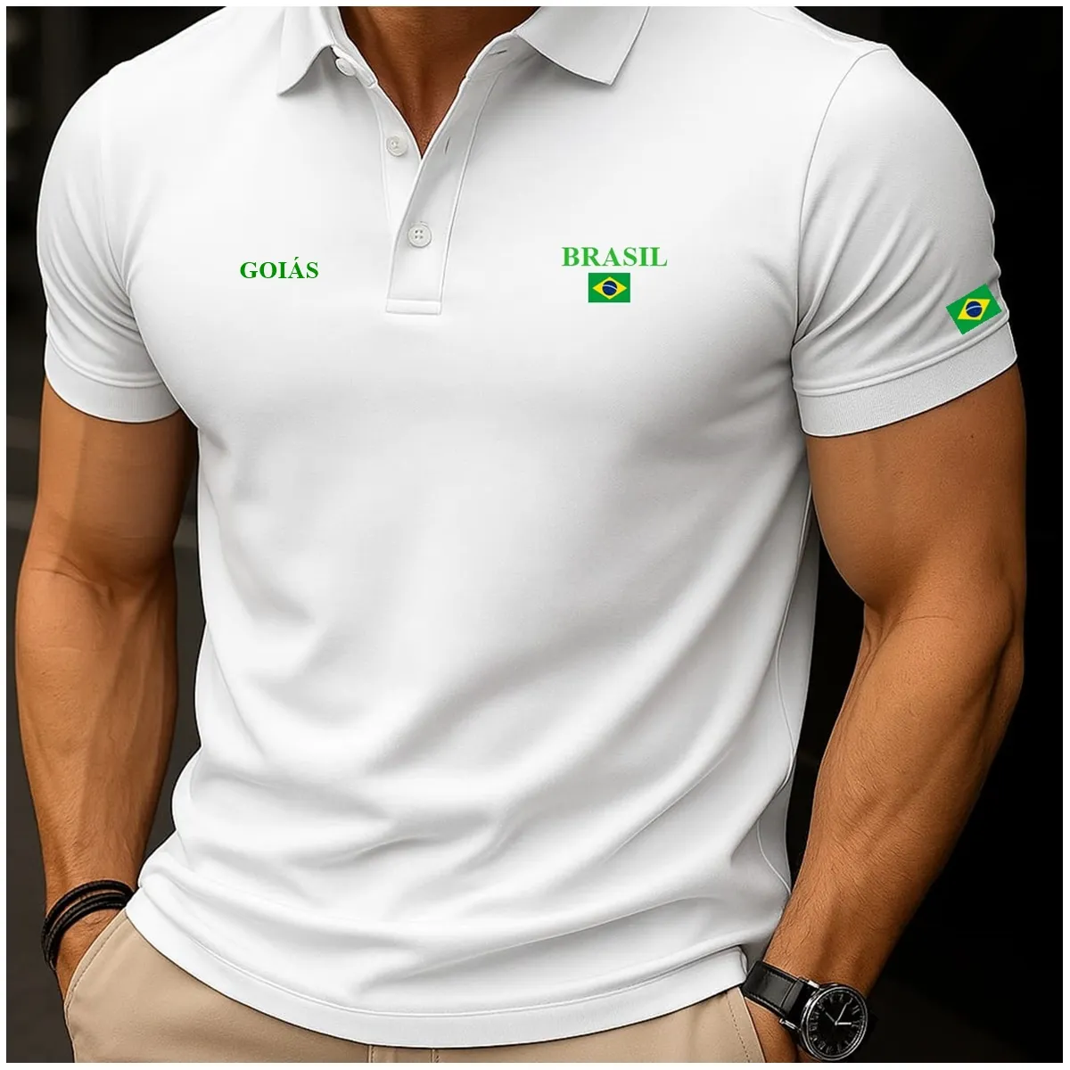 Camisa Polo Brasil - Goiás™ - Image 3
