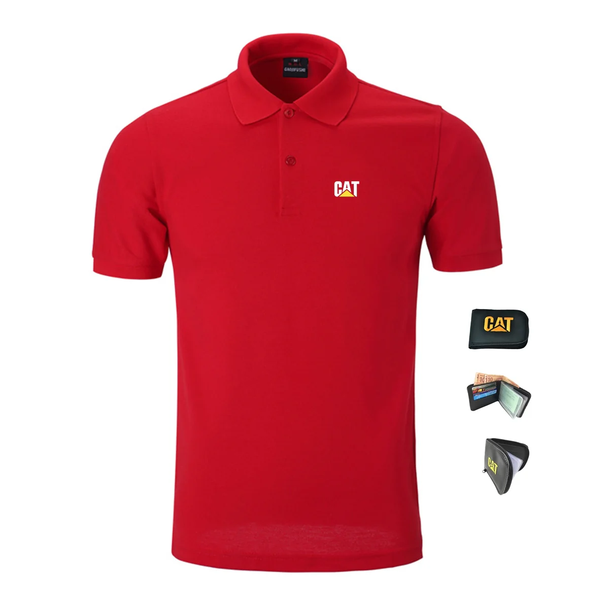 Camisa Polo CAT + Carteira de Brinde - Image 3