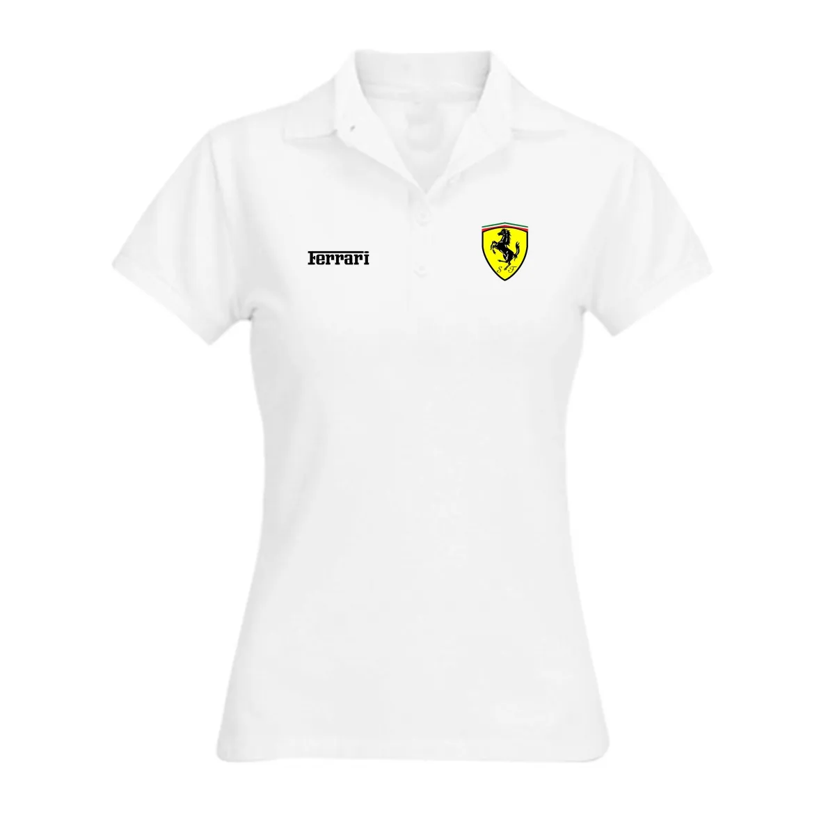 Camisa Polo Feminina Ferrari - Image 3