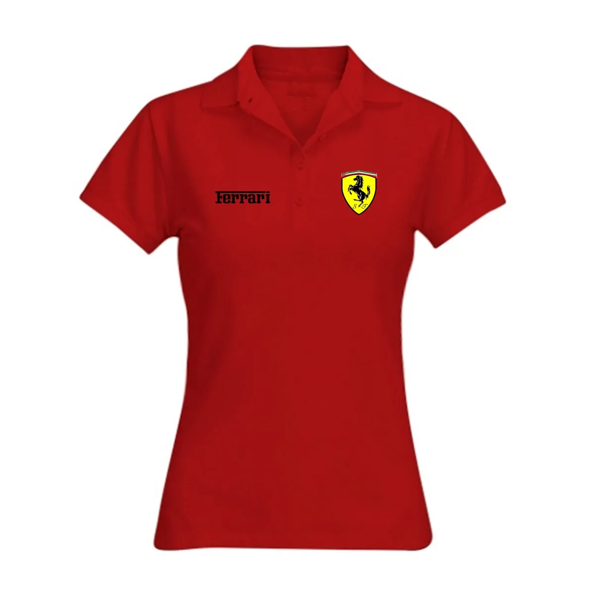 Camisa Polo Feminina Ferrari - Image 4