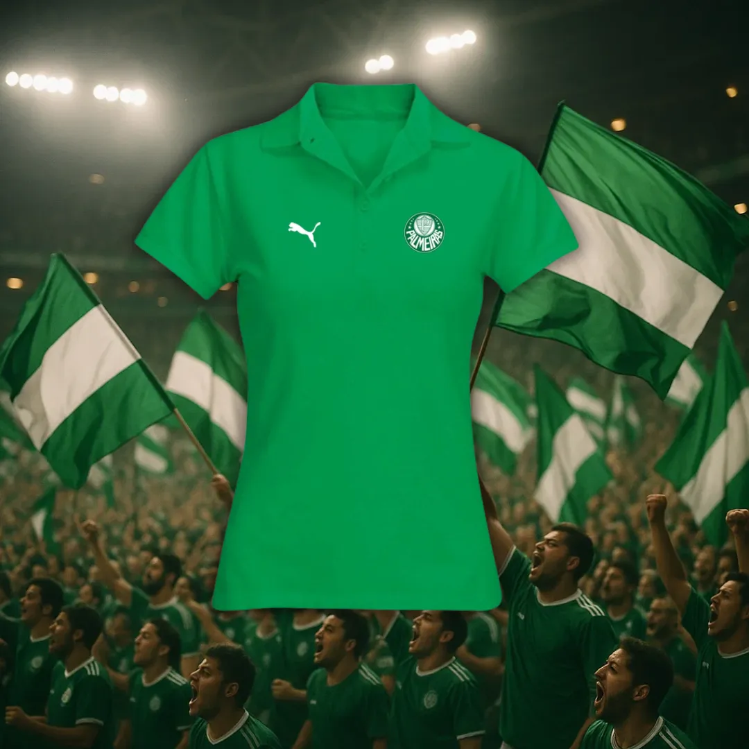 Camisa Polo Feminina - Palmeiras - Image 3