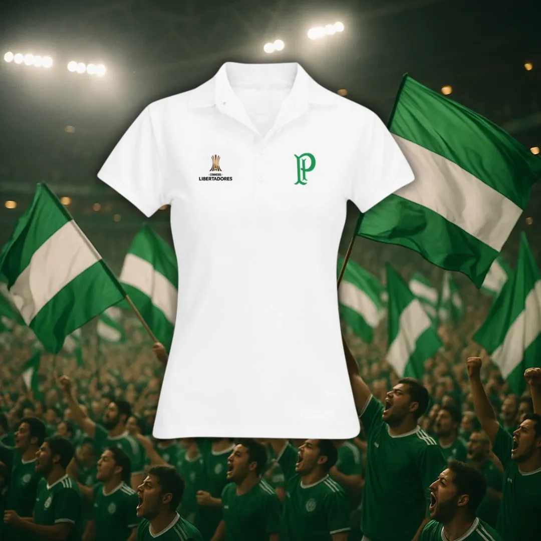 Camisa Polo Feminina - Palmeiras Retrô - Image 2