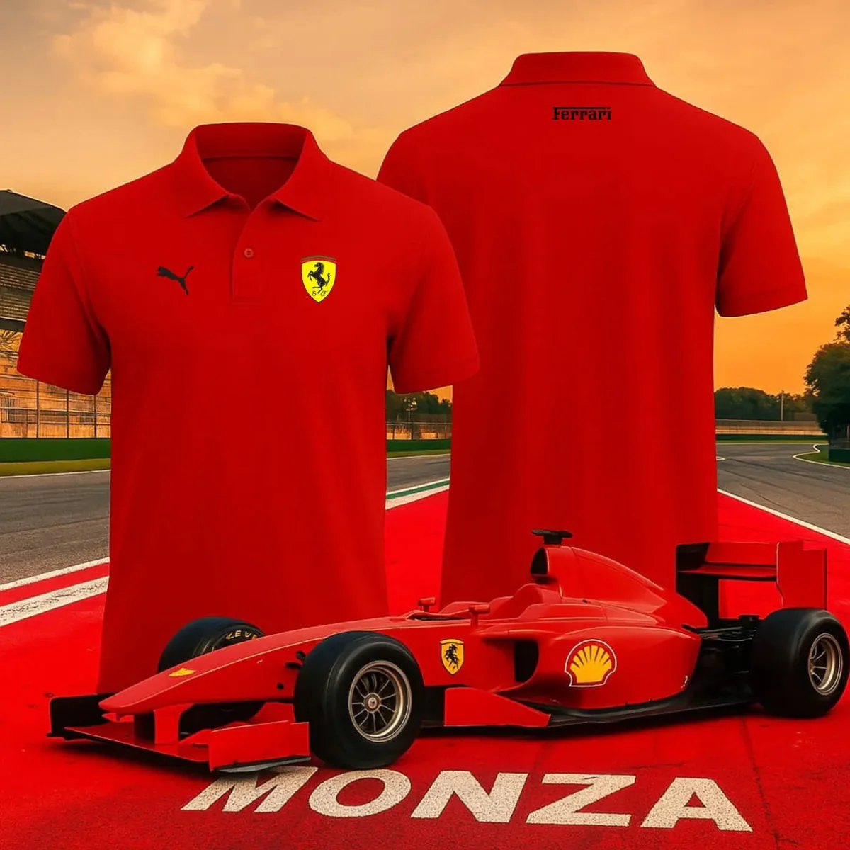 Camisa Polo Ferrari Monza