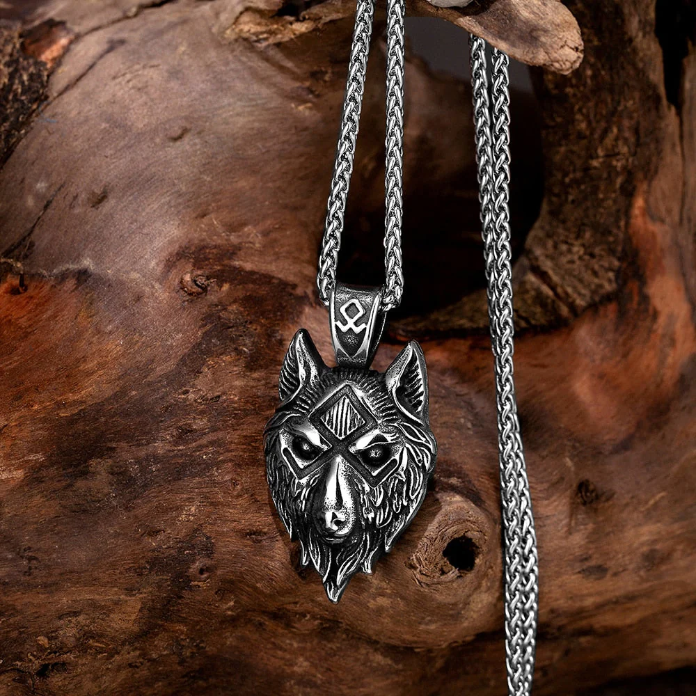 Colar Nórdico Viking Lobo - Image 3
