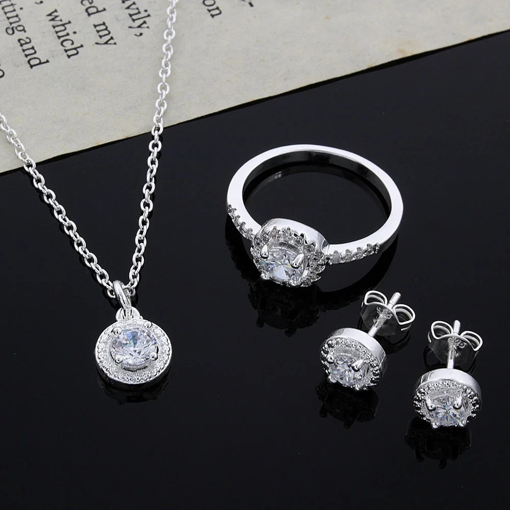 Conjunto Ela Prata 925