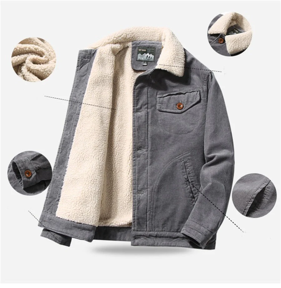 Jaqueta Masculina Casual Veludo - Image 6