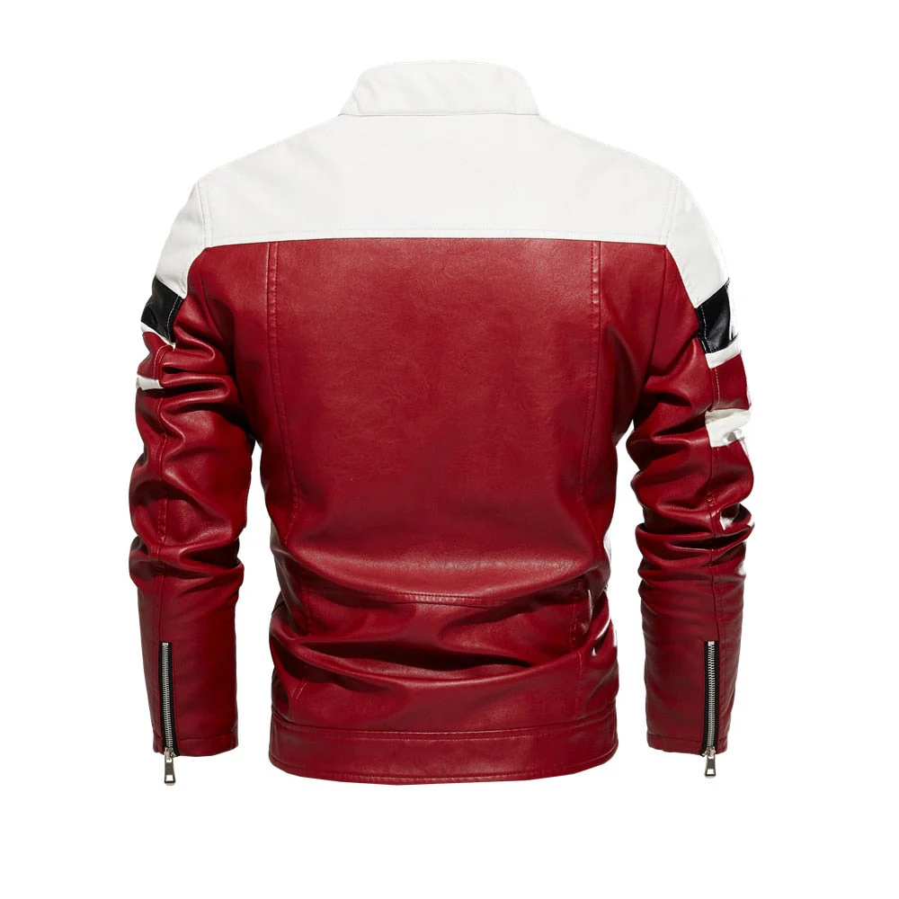 Jaqueta Masculina de Couro MotoRacer - Image 7