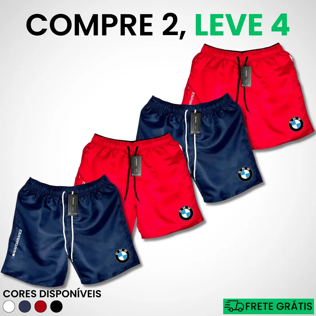 Kit 4 Shorts BMW Premium Fit (COMPRE 2 LEVE 4) - Image 8