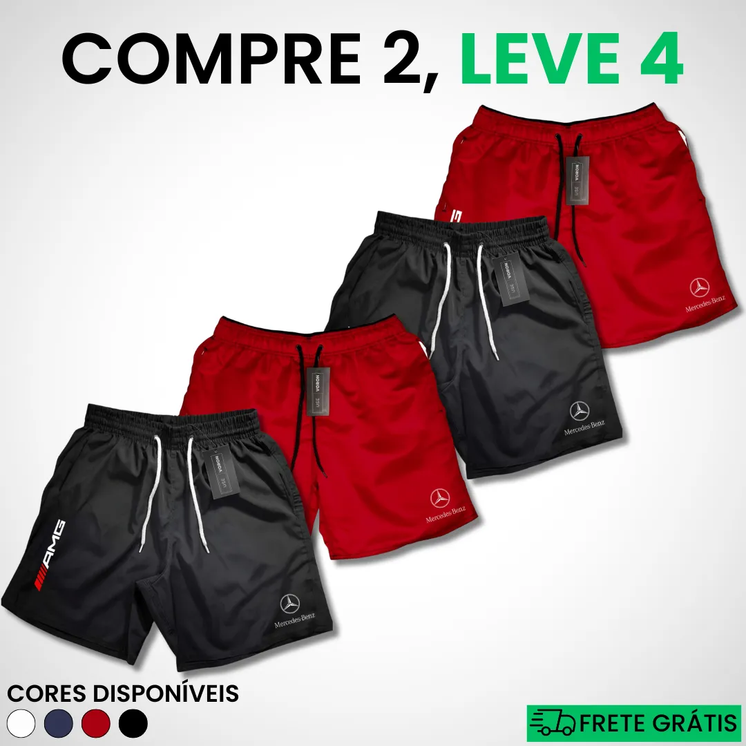 Kit 4 Shorts Mercedes Premium Fit (COMPRE 2 LEVE 4) - Image 10