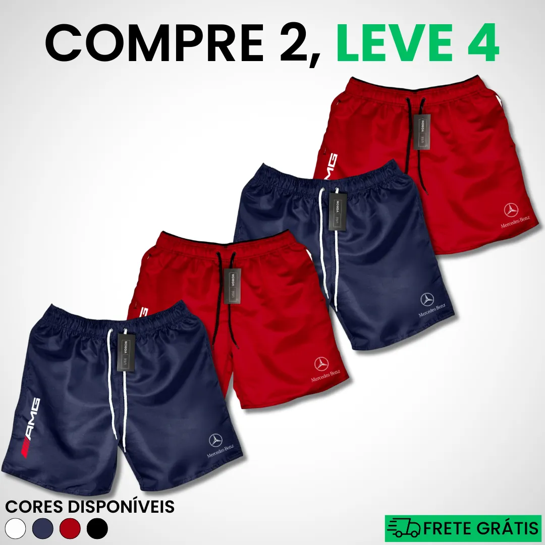 Kit 4 Shorts Mercedes Premium Fit (COMPRE 2 LEVE 4) - Image 11