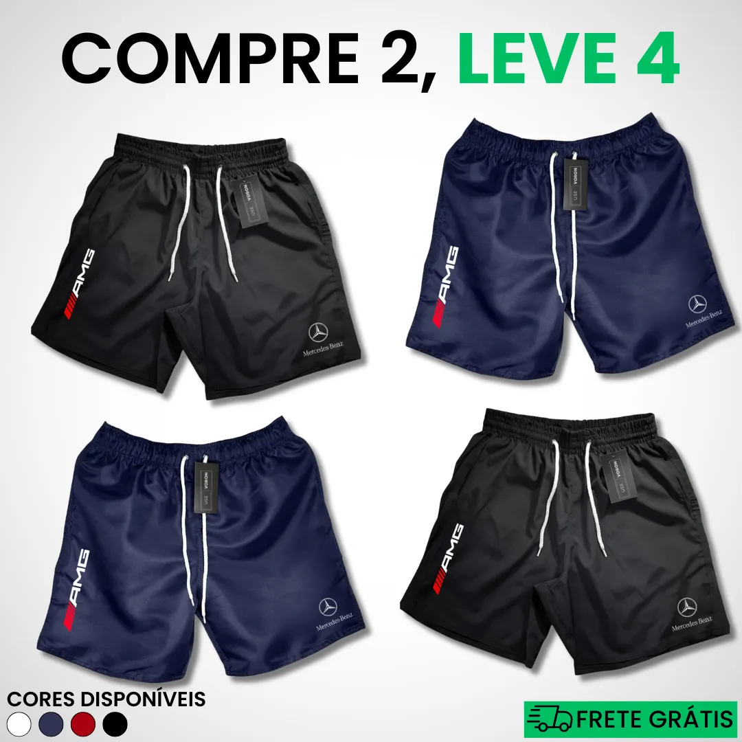 Kit 4 Shorts Mercedes Premium Fit (COMPRE 2 LEVE 4) - Image 4