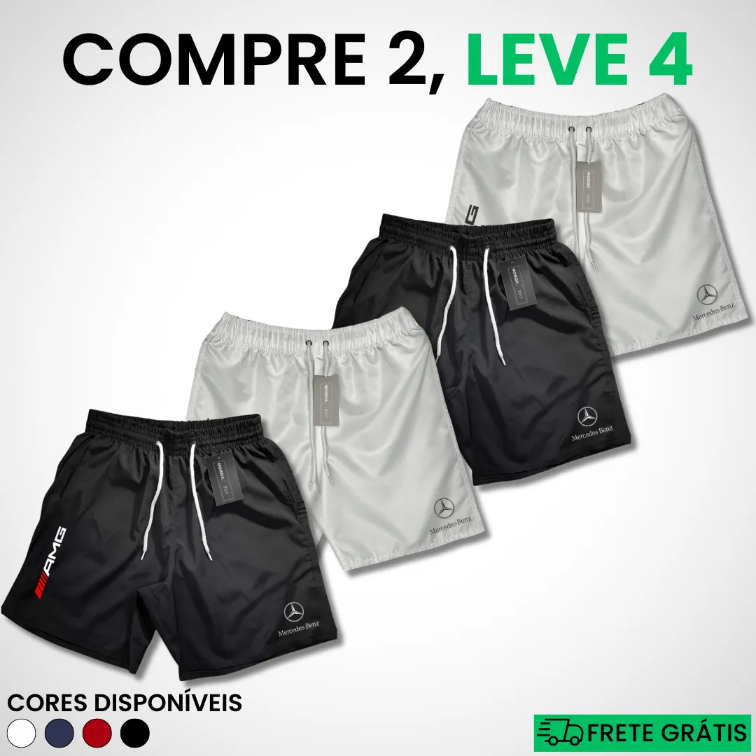 Kit 4 Shorts Mercedes Premium Fit (COMPRE 2 LEVE 4) - Image 7