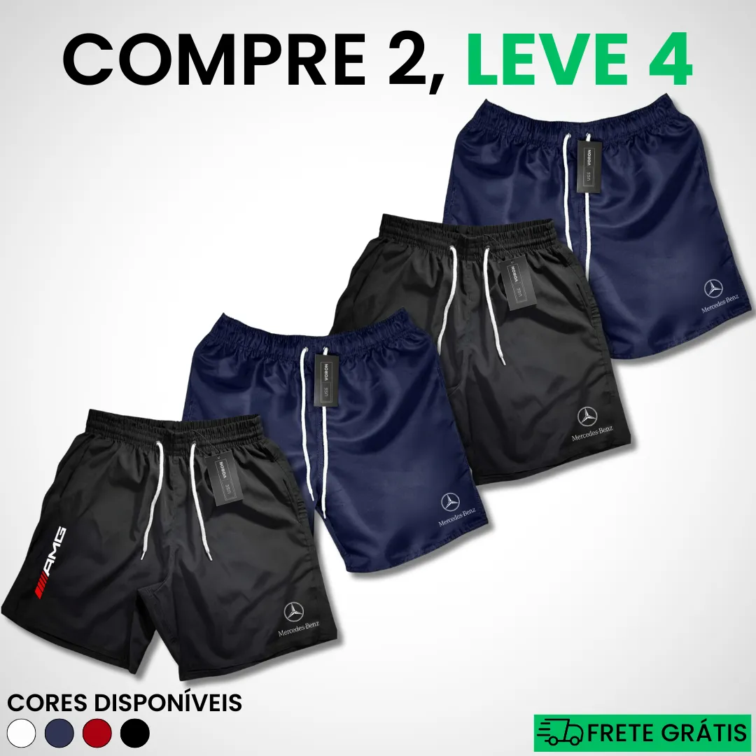 Kit 4 Shorts Mercedes Premium Fit (COMPRE 2 LEVE 4) - Image 8