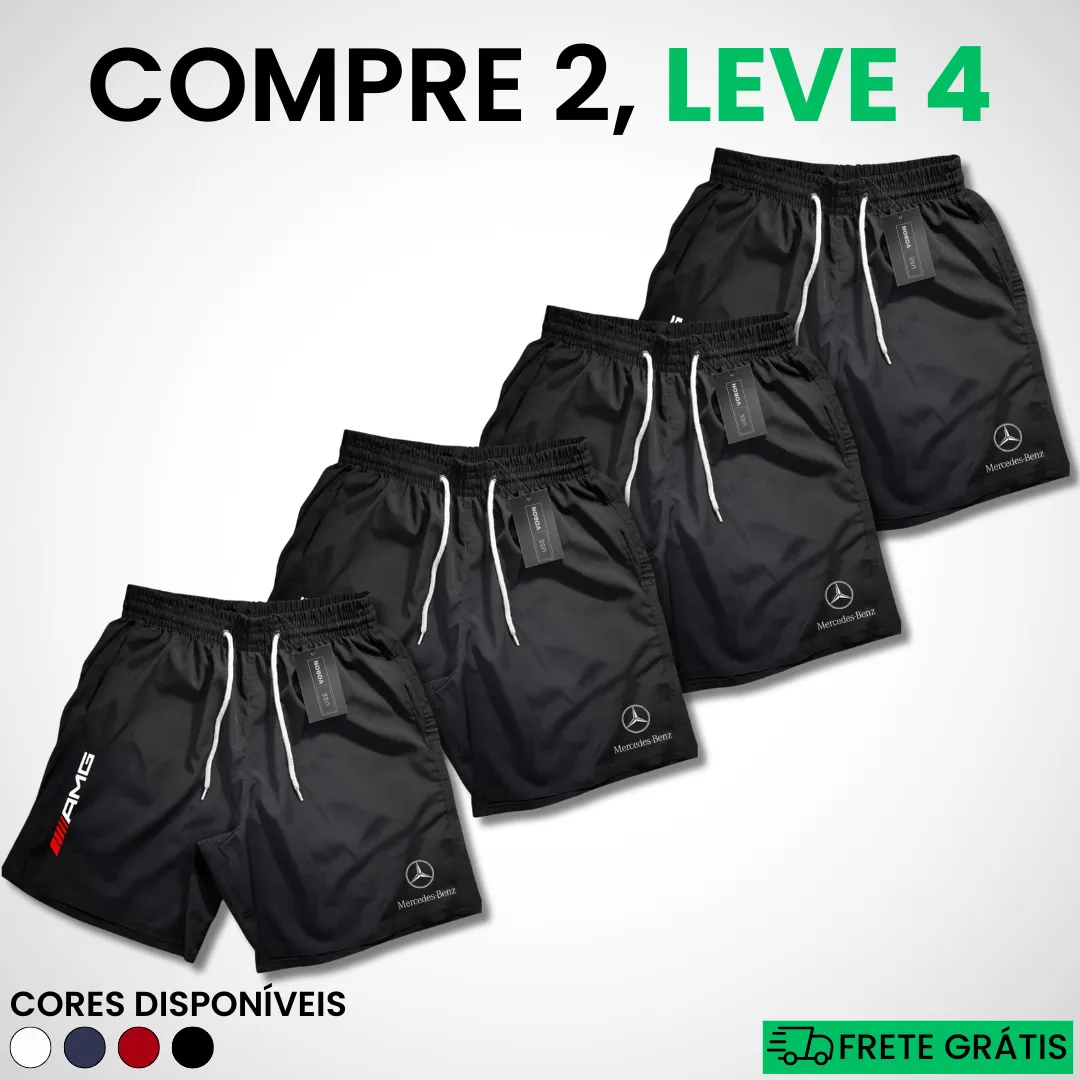 Kit 4 Shorts Mercedes Premium Fit (COMPRE 2 LEVE 4) - Image 9