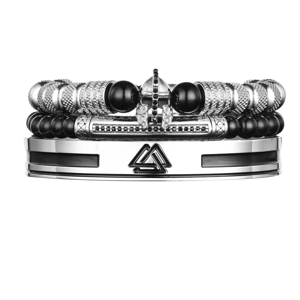 Kit Gladiador 3 Pulseiras Masculinas Premiuns - Image 4