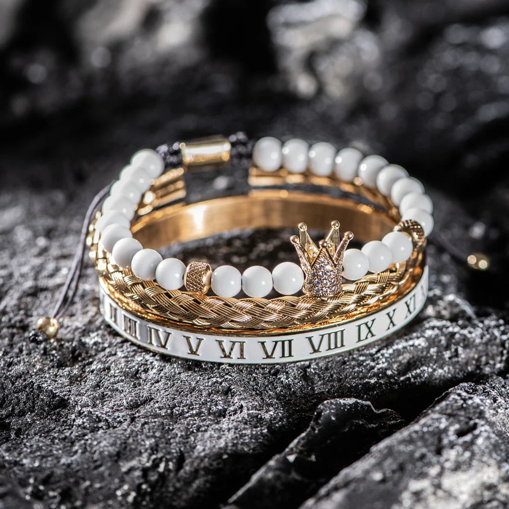 Kit Hércules 3 Pulseiras Masculinas Premiuns