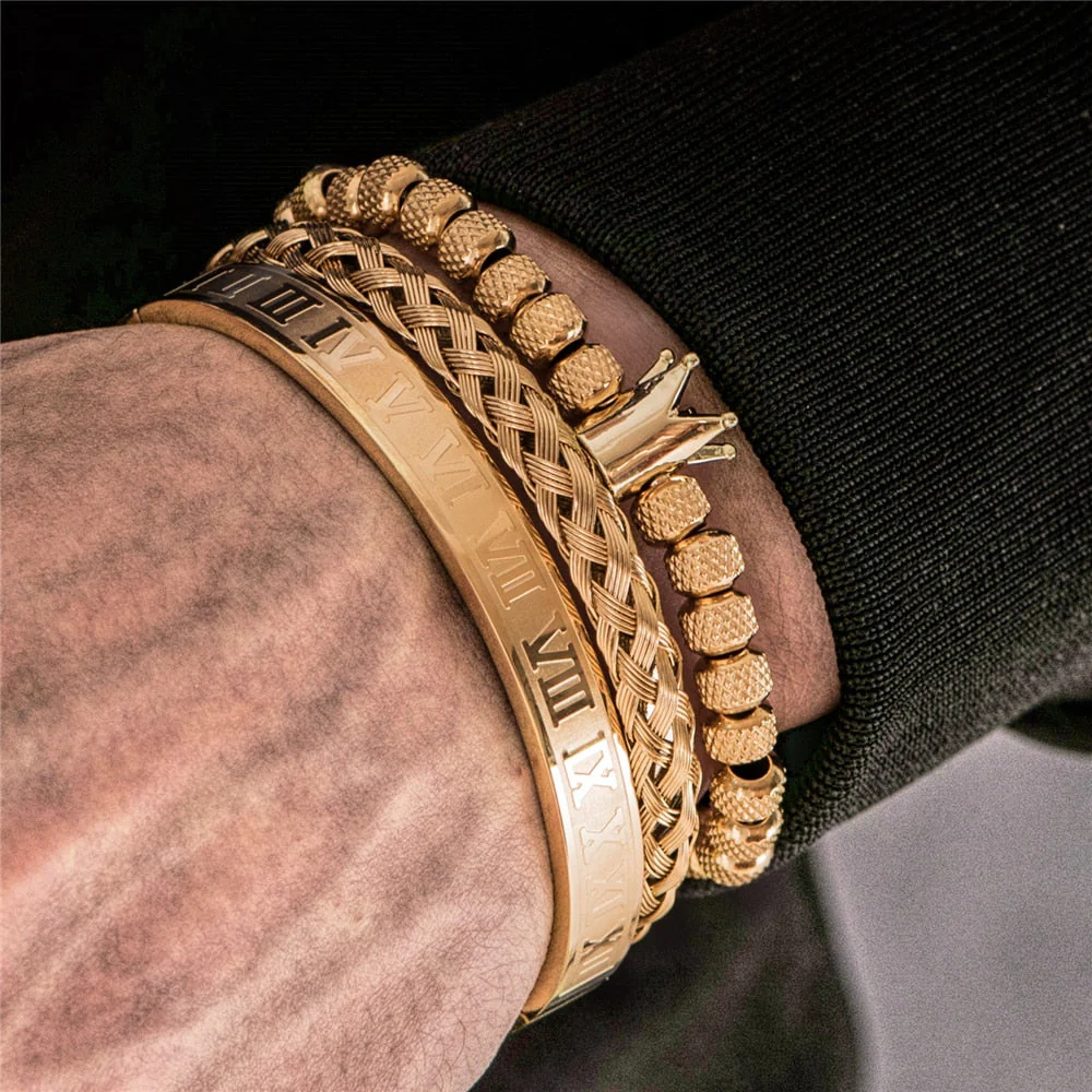 Kit Imperador 3 Pulseiras Masculinas Premiuns - Image 3