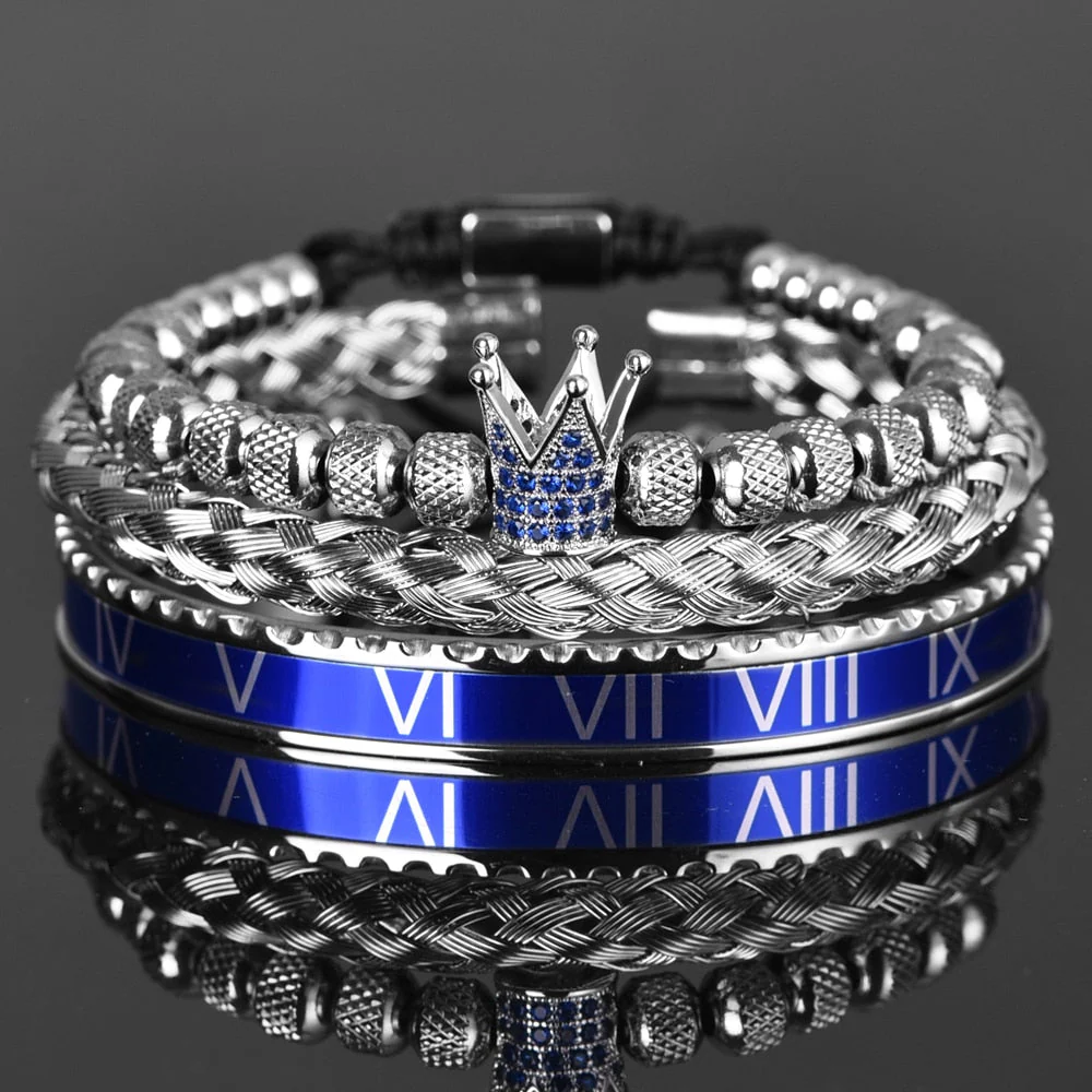 Kit Imperador Azul 3 Pulseiras Masculinas Premiuns - Image 7