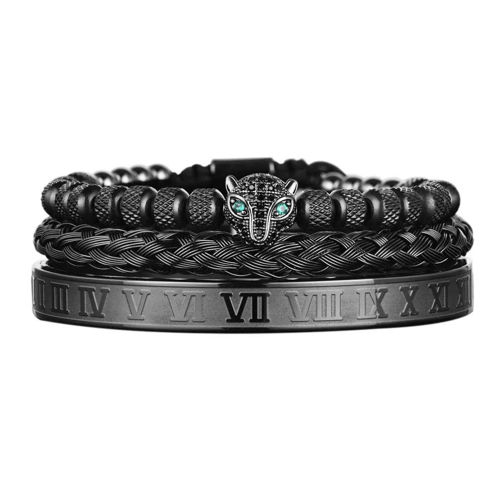 Kit Pantera 3 Pulseiras Masculinas Premiuns - Image 10
