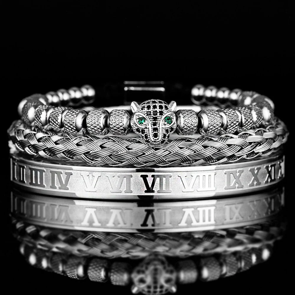 Kit Pantera 3 Pulseiras Masculinas Premiuns - Image 2