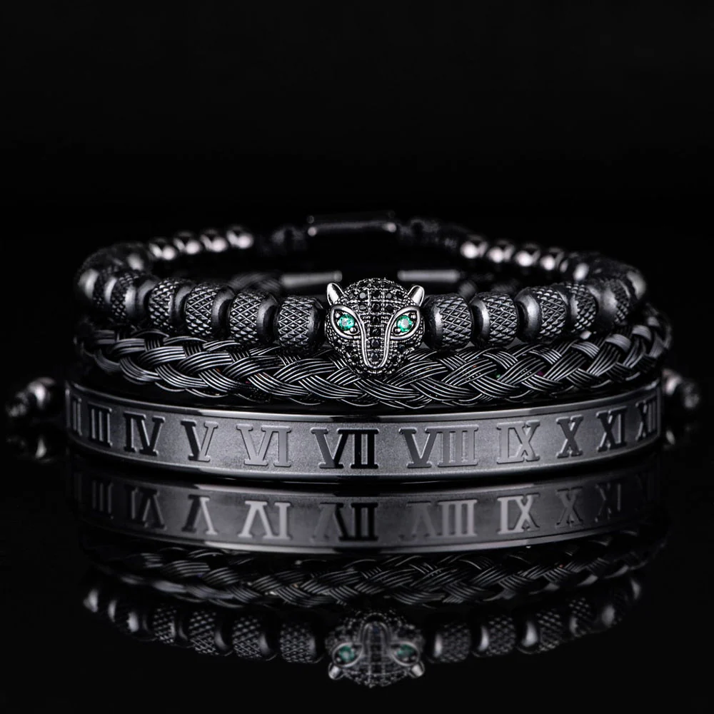 Kit Pantera 3 Pulseiras Masculinas Premiuns - Image 4