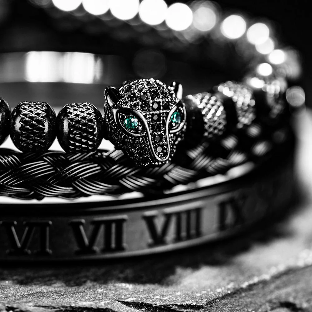 Kit Pantera 3 Pulseiras Masculinas Premiuns - Image 5