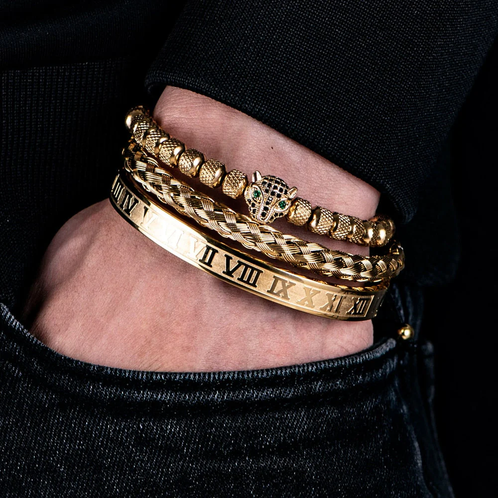Kit Pantera 3 Pulseiras Masculinas Premiuns - Image 6