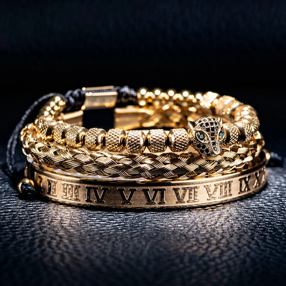 Kit Pantera 3 Pulseiras Masculinas Premiuns - Image 8