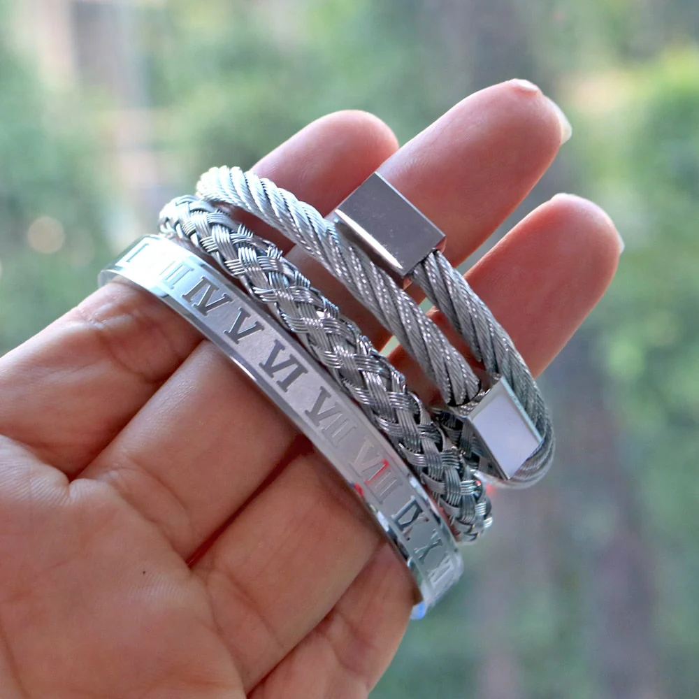Kit Crusade 3 Pulseiras Masculinas Premiuns - Image 6