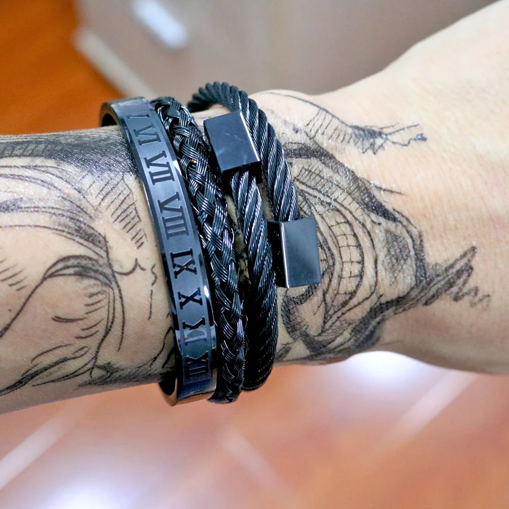 Kit Crusade 3 Pulseiras Masculinas Premiuns - Image 9
