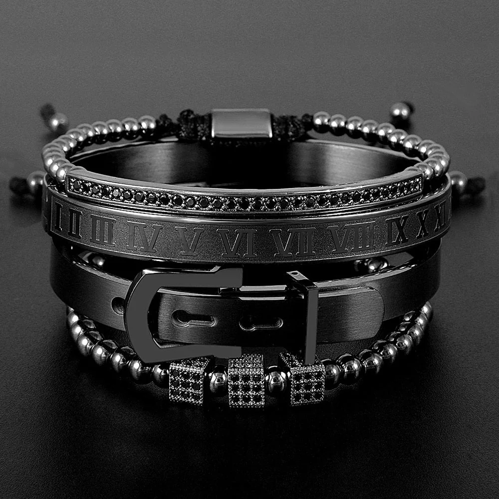 Kit Elegant 4 Pulseiras Masculinas Premiuns - Image 2