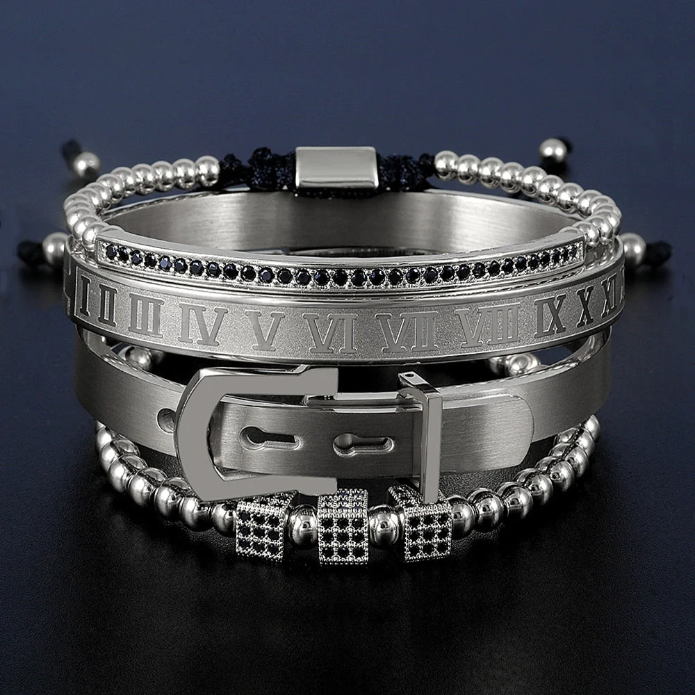 Kit Elegant 4 Pulseiras Masculinas Premiuns - Image 3