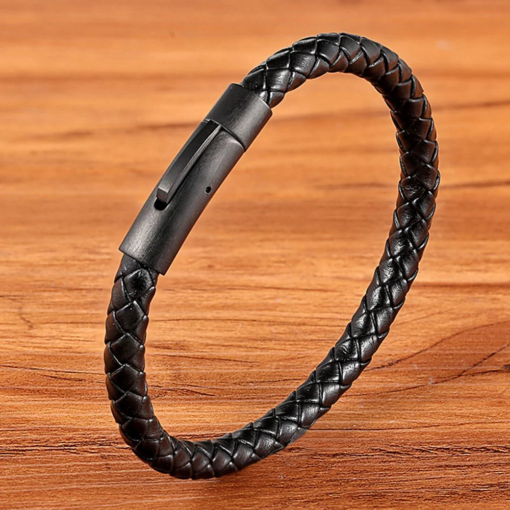 Pulseira de Couro Fina - Image 3