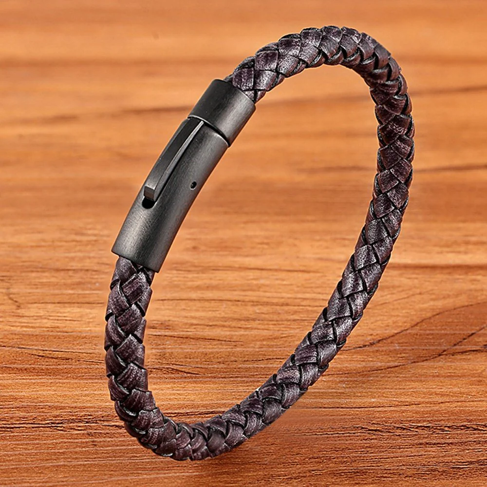 Pulseira de Couro Fina - Image 4