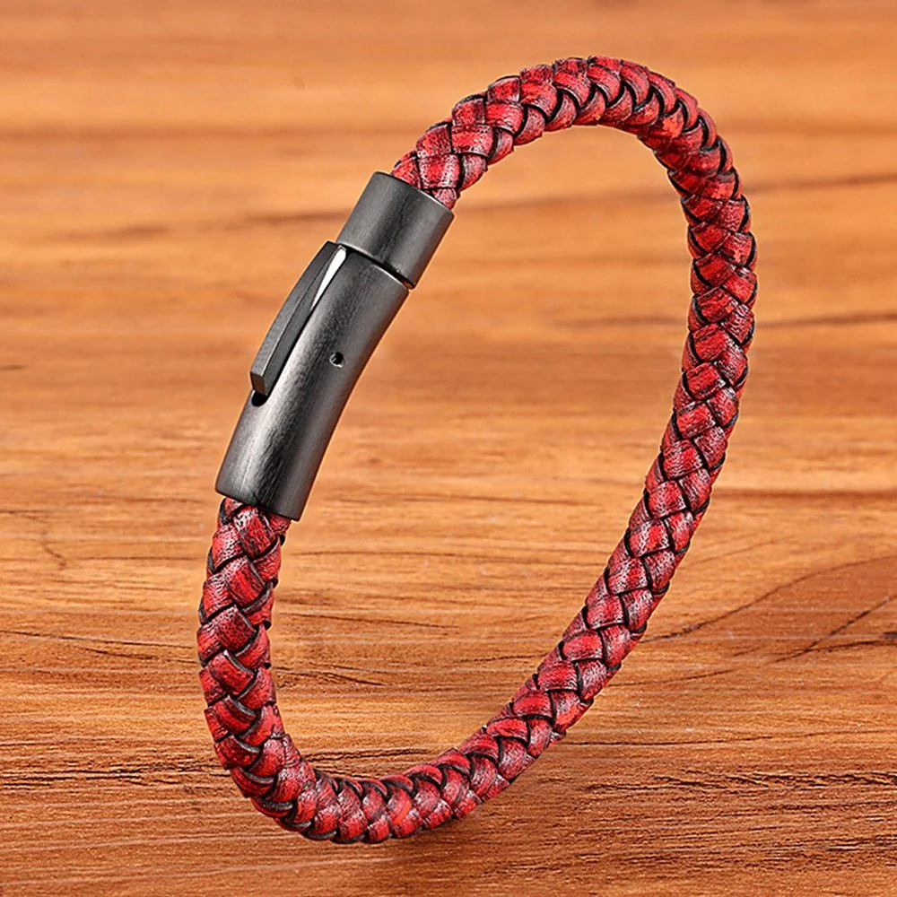 Pulseira de Couro Fina - Image 5